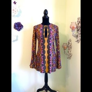 Long Sleeve. Dress Multicolor. Free People. Size 2